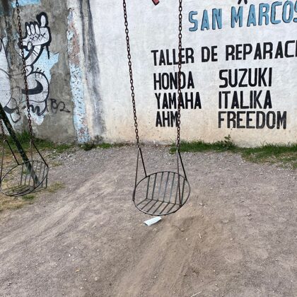 Mobiliario en deteroro actual