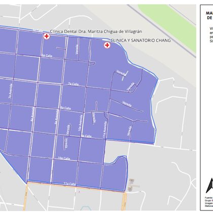 Mapa de Equipamientos Urbanos de Salud y Cuerpos de Socorro